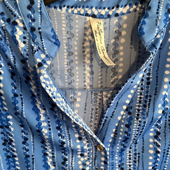 COPY - SELLING PERCEPTION CONCEPT TOP SIZE SMALL COLOR BLUE WITH BLUE AND WHITE… - Picture 5 of 11